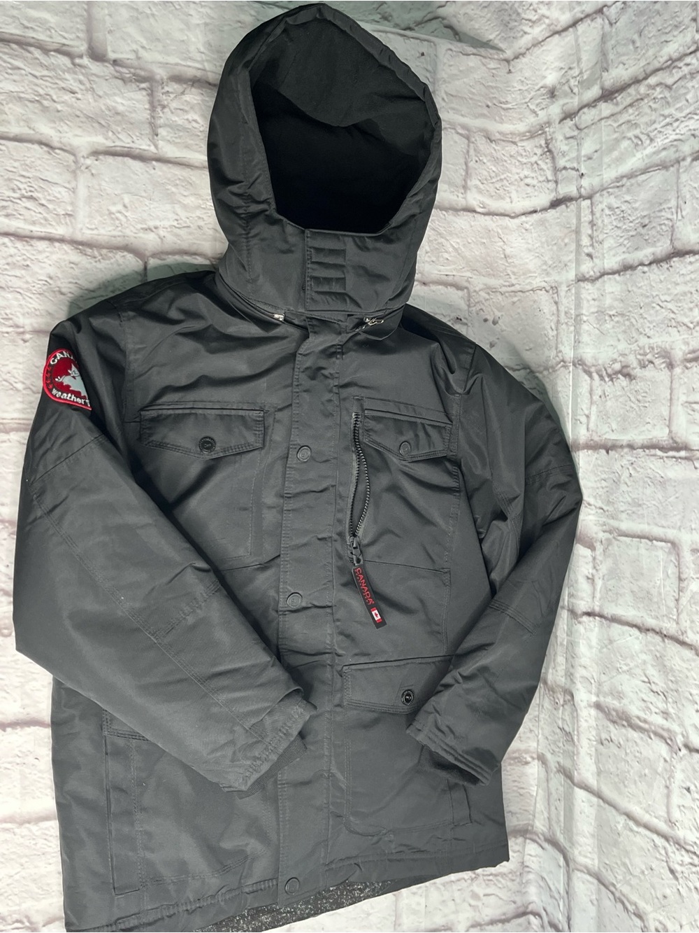 CANADA WEATHER-GEAR men’s SIZE L  puffer jacket REMOVABLE fleece vest